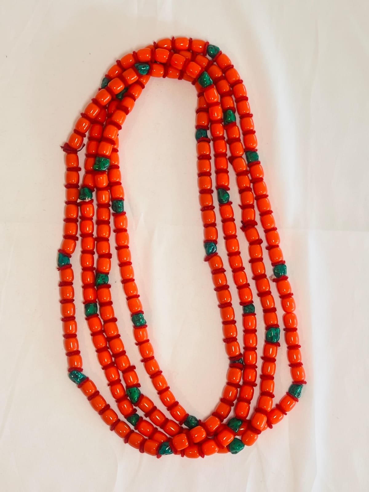 Orange Piru Mala (Gurung, Magar) dress