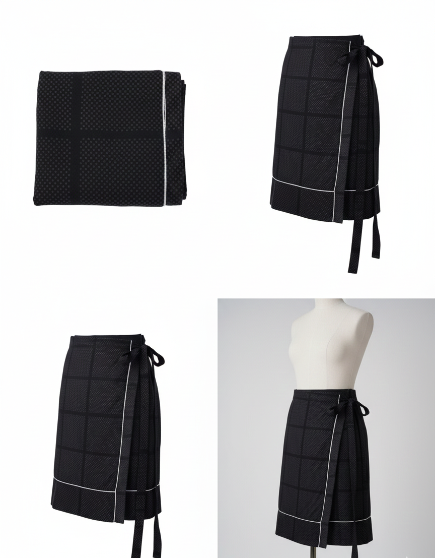 White Dhago Mugiya Wrapper